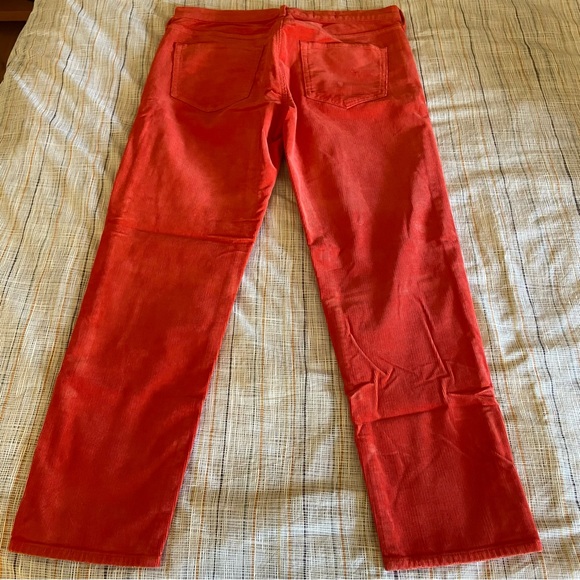 Red corduroy Sexy Boyfriend style Gap pants - Picture 3 of 6